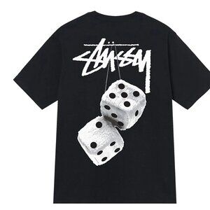 Stussy fuzzy dice tee shirt